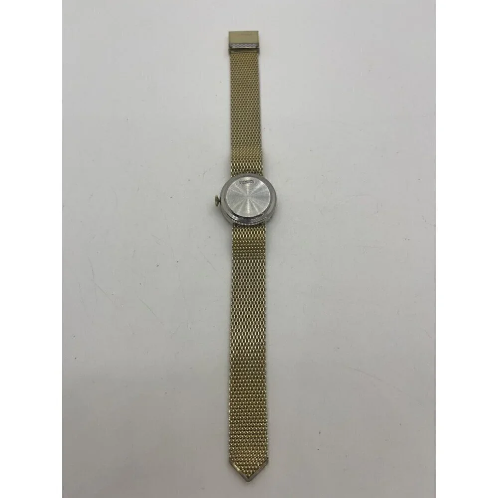 Vtg Ciro Incabloc Bejeweled Mechanical Women's Wrist Watch 10K Rolled Gold Plate